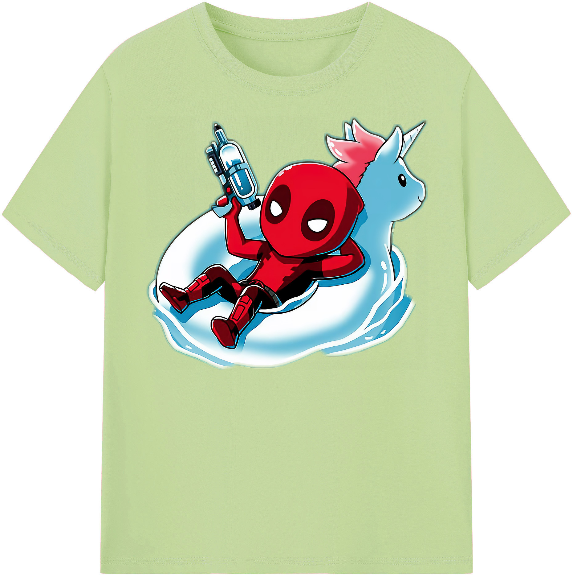 （画像用） Deadpool デッドプール 綿100％半袖Tシャツ（フロントプリント）